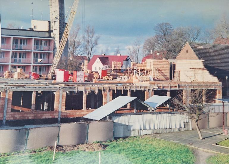 Budowa budynku B (fot. kierownik R. Urbanowicz)