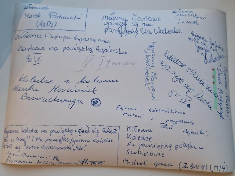 1986 r. IV grupa I turnus opis zdjęcia na odwrocie